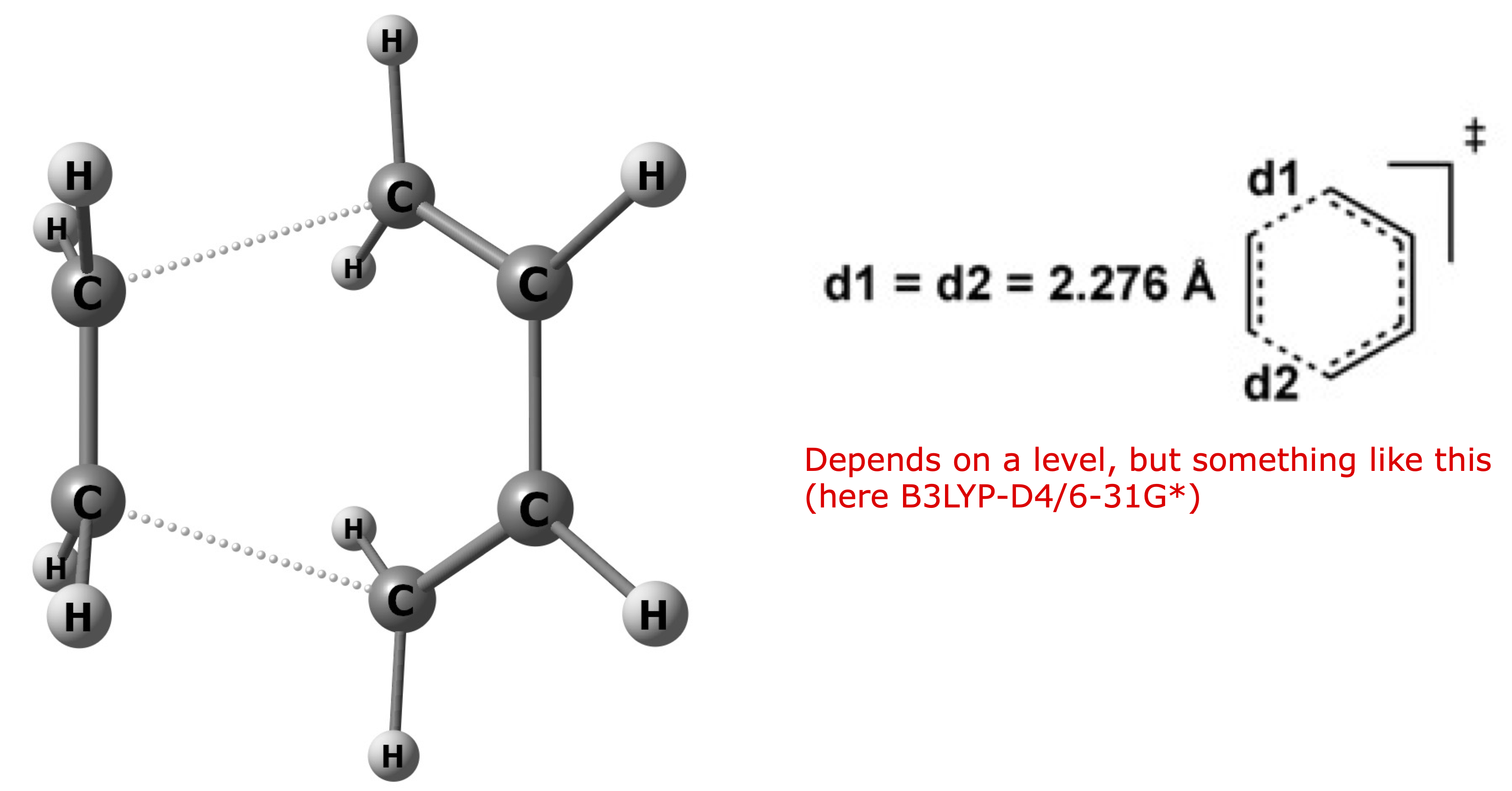 TS of Diels-Alder reaction