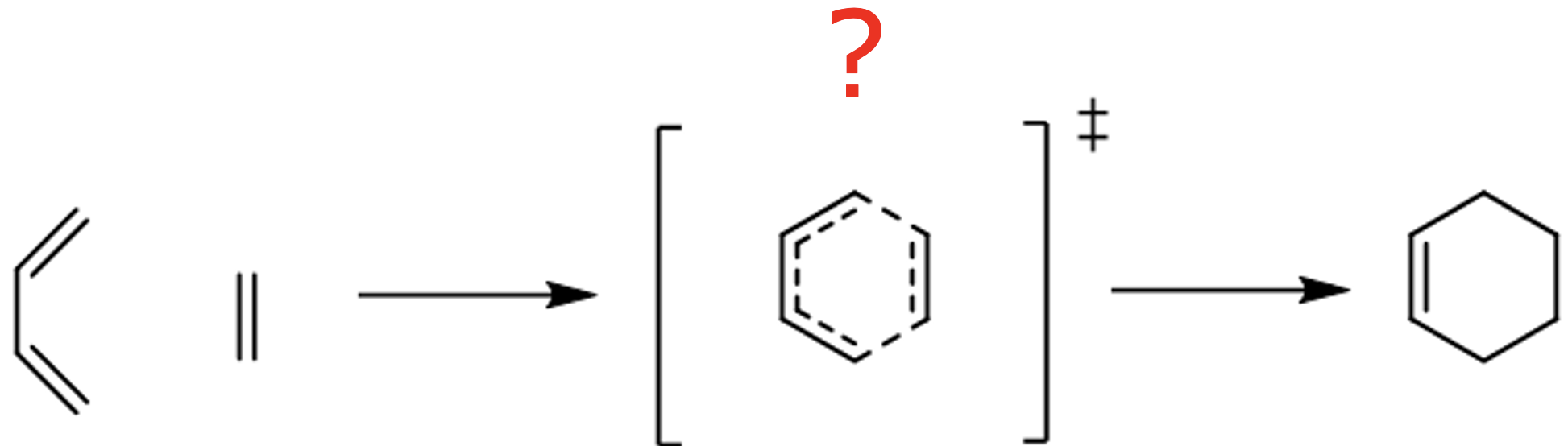 Unknown TS of Diels--Alder reaction